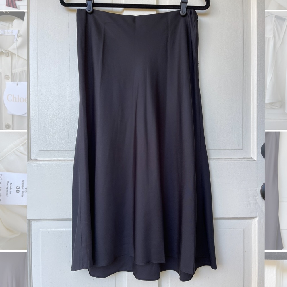 The Row Black Midi Skirt, Size 2 (Medium)